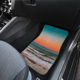 Beautiful Beach Car Floor Mats In Sunset Moments 211305 - YourCarButBetter