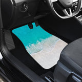 Beautiful Beach Car Floor Mats With Sand And Waves 211305 - YourCarButBetter