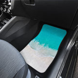 Beautiful Beach Car Floor Mats With Sand And Waves 211305 - YourCarButBetter