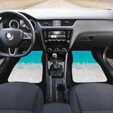Beautiful Beach Car Floor Mats With Sand And Waves 211305 - YourCarButBetter