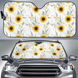 Beautiful Sunflowers Pattern Car Auto Sun Shades 172609 - YourCarButBetter