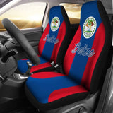 Belize Car Seat Covers - Belizean Flag 4 221205 - YourCarButBetter