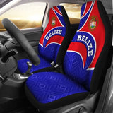 Belize Car Seat Covers - Belize Coat Of Arms - 221205 - YourCarButBetter