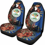 Belize Car Seat Covers - Belize National Flag With Toucan And Black Orchid - 19 221205 - YourCarButBetter