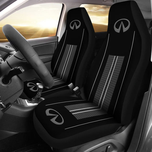 Black And Grey Infiniti Car Seat Covers Custom 2 210801 - YourCarButBetter