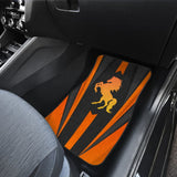 Black Orange Horse Mustang Metallic Style Printed Amazing Gift Ideas Car Floor Mats 211407 - YourCarButBetter