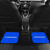 Blue Camaro White Letter Car Floor Mats 212802 - YourCarButBetter