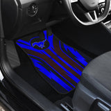 Blue Mustang Car Floor Mats 211901 - YourCarButBetter