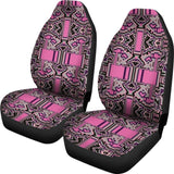 Boho Alien Space Pattern Three Car Seat Covers 103131 - YourCarButBetter