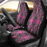 Boho Alien Space Pattern Three Car Seat Covers 103131 - YourCarButBetter