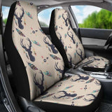 Boho Deer Feathers And Arrows Car Seat Covers Tan 161012 - YourCarButBetter