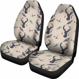 Boho Deer Feathers And Arrows Car Seat Covers Tan 161012 - YourCarButBetter