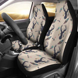 Boho Deer Feathers And Arrows Car Seat Covers Tan 161012 - YourCarButBetter