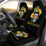 But Did You Die Sunflower Skull Sunglasses Bandana Car Seat Covers 211804 - YourCarButBetter