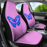 Butterfly Pink and Blue Car Seat Covers 211301 - YourCarButBetter