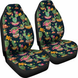 Cactus Flower Pattern Car Seat Covers 105905 - YourCarButBetter