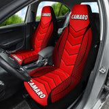 Camaro Red Car Seat Covers 210901 - YourCarButBetter