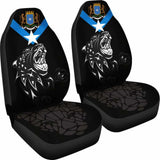Car Seat Covers Africa - Somalia Flag Color With Leopards 092813 - YourCarButBetter
