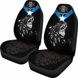Car Seat Covers Africa - Somalia Flag Color With Leopards 092813 - YourCarButBetter