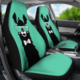Car Seat Covers Llama Cute Animal Face Funny Glasses 212403 - YourCarButBetter