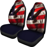 Car Seat Covers with American Flag Pride Custom Design 212501 - YourCarButBetter