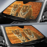 Car Sun Shade Tigers 172609 - YourCarButBetter