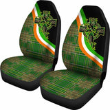 Celtic Car Seat Covers - Ireland Kilt Color & Celtic Cross - 160905 - YourCarButBetter