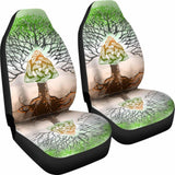 Celtic Car Seat Covers - Celtic Ireland Trinity Knot With Tree Of Life 110424 - YourCarButBetter