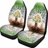 Celtic Car Seat Covers - Celtic Ireland Trinity Knot With Tree Of Life 110424 - YourCarButBetter