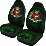 Celtic Car Seat Covers - Isle Of Man Celtic Coat Of Arms - 105905 - YourCarButBetter