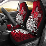 Celtic Car Seat Covers - Isle Of Man Flag With Celtic Cross 184610 - YourCarButBetter