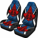 Celtic Car Seat Covers - Celtic Scotland Thistle With Tree Of Life And Knot Ornaments 110424 - YourCarButBetter