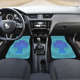 Celtic Cross Car Floor Mats Knot Circle Set Light Of Blue 210301 - YourCarButBetter