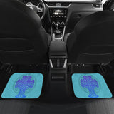 Celtic Cross Car Floor Mats Knot Circle Set Light Of Blue 210301 - YourCarButBetter
