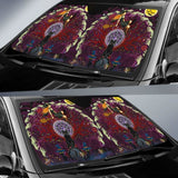 Celtic Samhain Black Cat With Pentagram Symbol Auto Sun Shades - Happy Halloween 085424 - YourCarButBetter