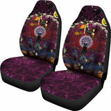 Celtic Samhain Black Cat With Pentagram Symbol Car Seat Covers - Happy Halloween - 21 102802 - YourCarButBetter