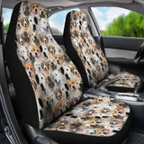 Central Asian Shepherd Dog Full Face Car Seat Covers 091706 - YourCarButBetter