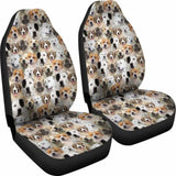 Central Asian Shepherd Dog Full Face Car Seat Covers 091706 - YourCarButBetter