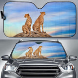 Cheetah Pair Hd Car Sun Shade 172609 - YourCarButBetter