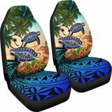 Chuuk Car Seat Covers - Polynesian Turtle Coconut Tree And Plumeria Amazing 091114 - YourCarButBetter