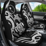 Chuuk Micronesian Car Seat Covers - White Tentacle Turtle - 091114 - YourCarButBetter
