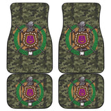Classic Green Camouflage Omega Psi Phi Car Floor Mats 211706 - YourCarButBetter