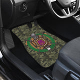 Classic Green Camouflage Omega Psi Phi Car Floor Mats 211706 - YourCarButBetter