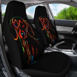 Colorful Dachshund Car Seat Cover 092813 - YourCarButBetter