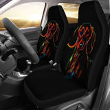 Colorful Dachshund Car Seat Cover 092813 - YourCarButBetter