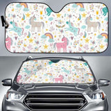 Colorful Unicorn Pattern Car Auto Sun Shades 172609 - YourCarButBetter