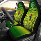 Cook Islands Car Seat Covers - Cook Islands Flag Turtle Coat Of Arms Premium - New Amazing 091114 - YourCarButBetter