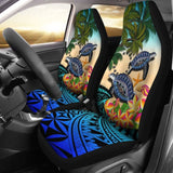 Cook Islands Car Seat Covers - Polynesian Turtle Coconut Tree And Plumeria Amazing 091114 - YourCarButBetter
