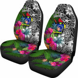 Cook Islands Car Seat Covers - Turtle Plumeria Banana Leaf - Amazing 091114 - YourCarButBetter