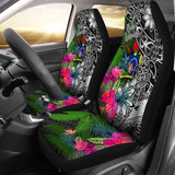 Cook Islands Car Seat Covers - Turtle Plumeria Banana Leaf - Amazing 091114 - YourCarButBetter
